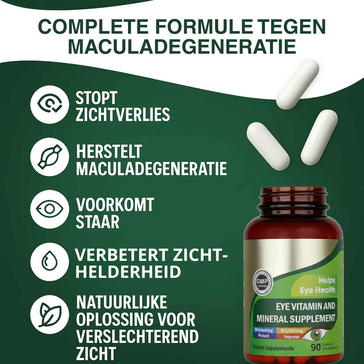 ClearVision AREDS+ Shield - 6-in-1 Geavanceerde Oogformule